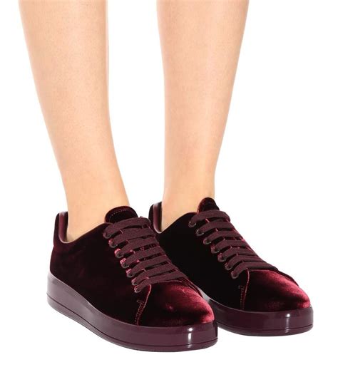 prada velvet low sneakers review